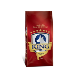 King Kuzu Etli Pirinçli Köpek Maması 15 Kg